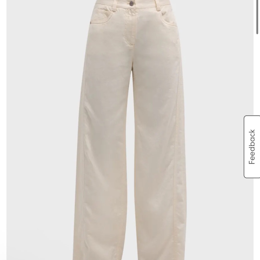 TWP Puddle Cotton Linen Wide Legged Pants size 0